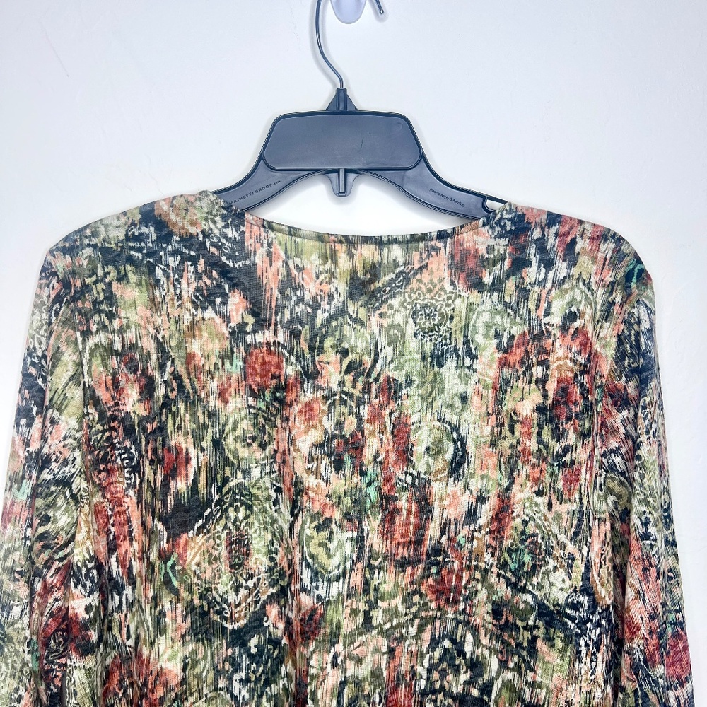 Ruby Rd. Multicolored Top, Green, Gray, Orange - image 7
